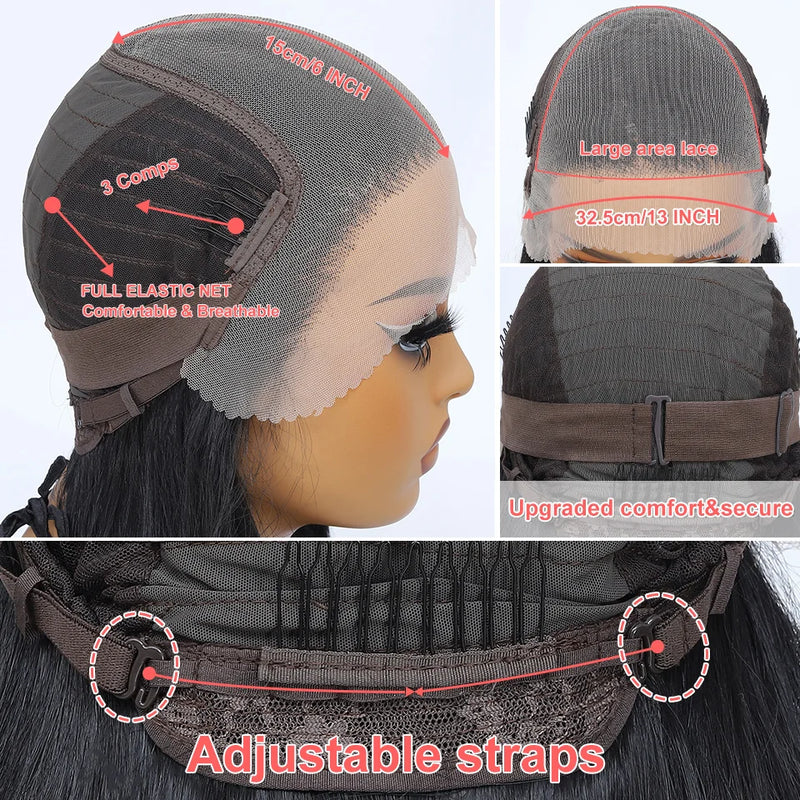 Latisha Lace Frontal Wigs Synthetic 24 Inch Loose Curl Pre Plucked Lace Frontal Wig For Women Highlight With Baby Hair 13X6 Wigs