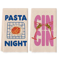 2Pcs, Retro-Style Kitchen Decorative Kitchen Towels, 40Cm*60Cm Towel Set, Super Absorbent Soft Cleaning Cloth, Cooking and Baking Tea Towel, Hand Towel, Cleaning Cloth, Dishwashing Cloth, Kitchen Decoration, Living Room Decor