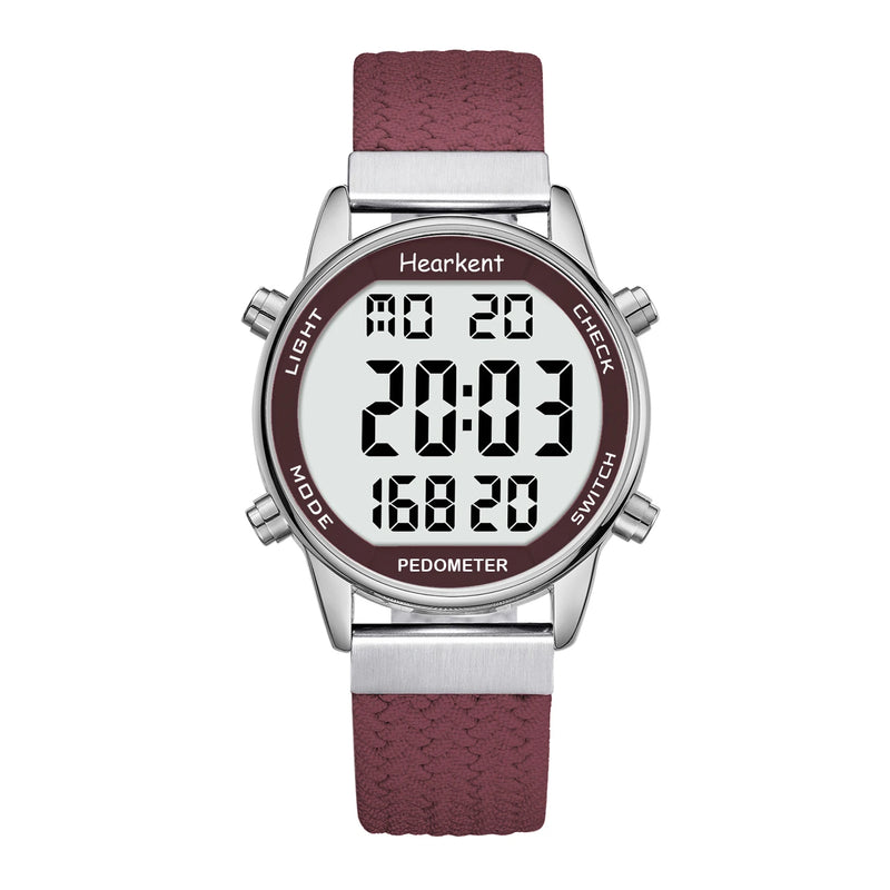 Hearkent Pedometer Sport Watches Step Counter Watch Women Digital Calories Mile Stopwatch Countdown for - Visuel 11 | SAMAG