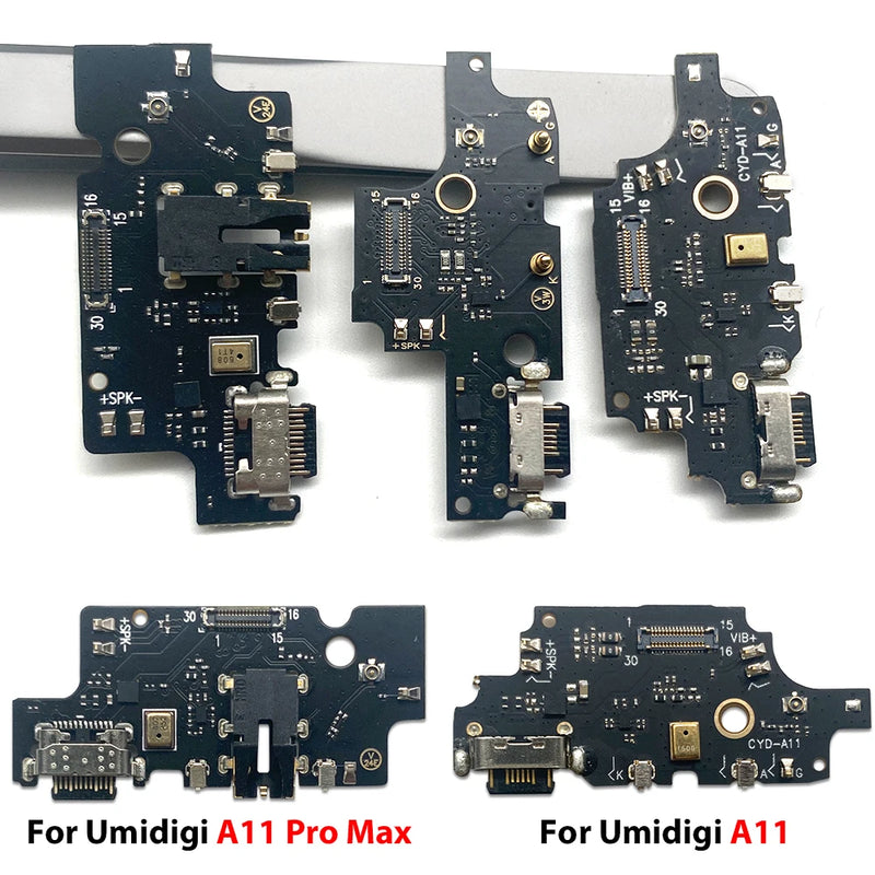 For Umidigi A5 A7 A7S A9 A11 A13 A13S A15 A11 Pro Max USB Charging Board Flex Cable Port Phone Microphone Charger Flex Connector