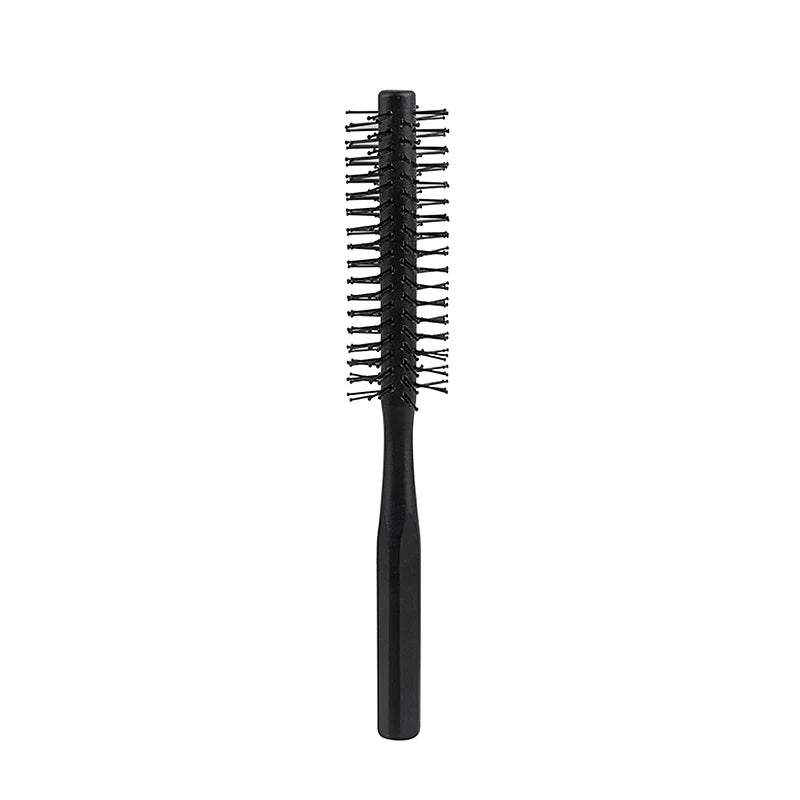1Pcs Wood Handle Round Rolling Brush Straight Twill Hair Comb Boar Bristle Round Barrel Hair Curling Brush Hairdressing Tool