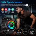 New Business Smart Watch Men LED Flashlight Bluetooth Call Heart Rate Sleep Monitor Outdoor Sports Fitness Waterproof Smartwatch