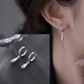 VENTFILLE 925 Sterling Silve Star Hoop Earring for Women Zircon Geometry Wide Office Versatile Jewelry Birthday Gift Dropship