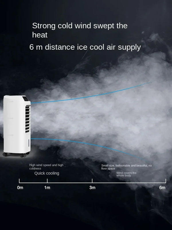 220V Portable Water Cooling Air Cooler Single Cooling Evaporative Fan For Household Indoor Use