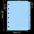 A6 A7 Pockets Binder Folders for 6Ring Notebook Divider Page Waterproof PVC Leaf Document Filing Bag