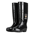 Large Size Men's Rain Boots High Tub Waterproof Anti-slip Work Site Rubber Shoes Fleece Lined Durable Plastic Outsole