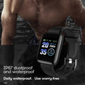 116plus Smart Watch Men and Women Full Touch Screen Sport Fitness Watch Man IP67 Waterproof Bluetooth For Ios Android Smartwatch