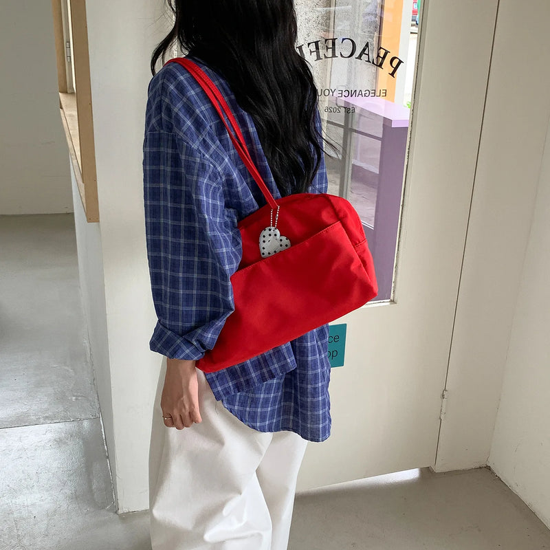 New Fashionable Large Capacity Boston Bag Women's Underarm Slouchy Artistic Style Commuter Single Shoulder Bag
