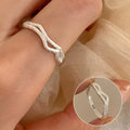 VENTFILLE 925 Sterling Silver Bow Tie Open Finger Ring For Women Gift Cute Design Fashion Jewelry Gift Wholesale