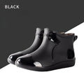 Men Rain Shoes 2026 New Low Cut Casual Thickened Low Heel Rain Boots Ankle Waterproof Work Shoes
