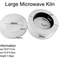 Professional DIY Glass Jewelry Making Tools, Large Microwave Ceramic Kiln Oven Kit for Fusing & Crafting