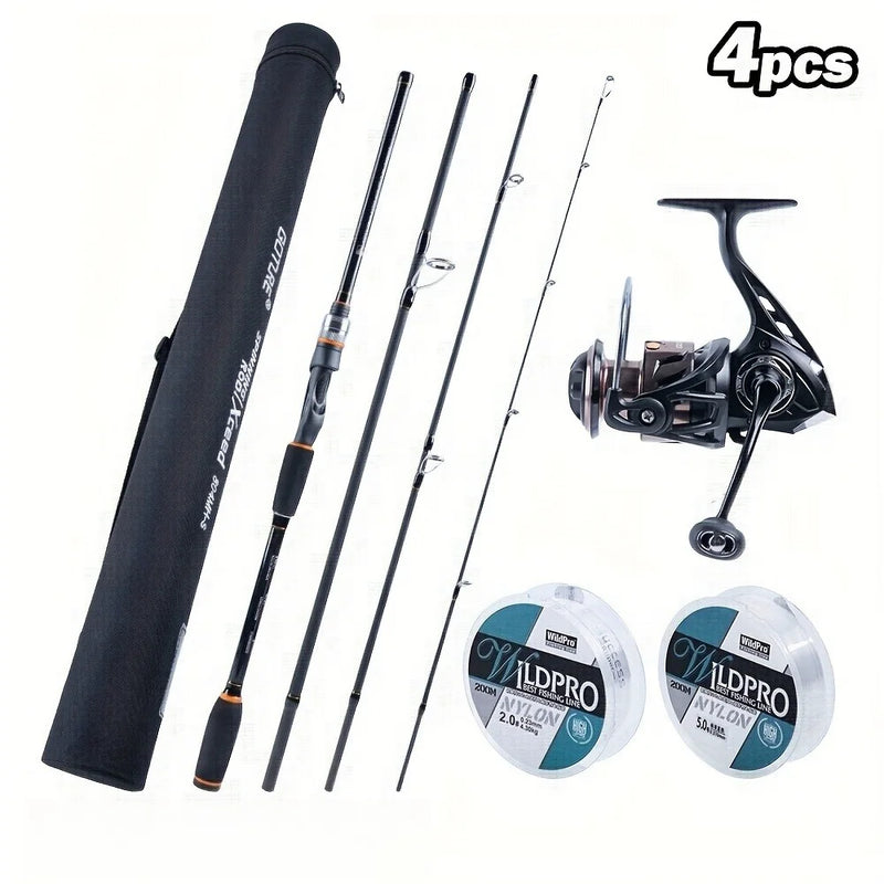 Goture Xceed 4-Piece Travel Spinning Rod and Reel Combo | SAMAG