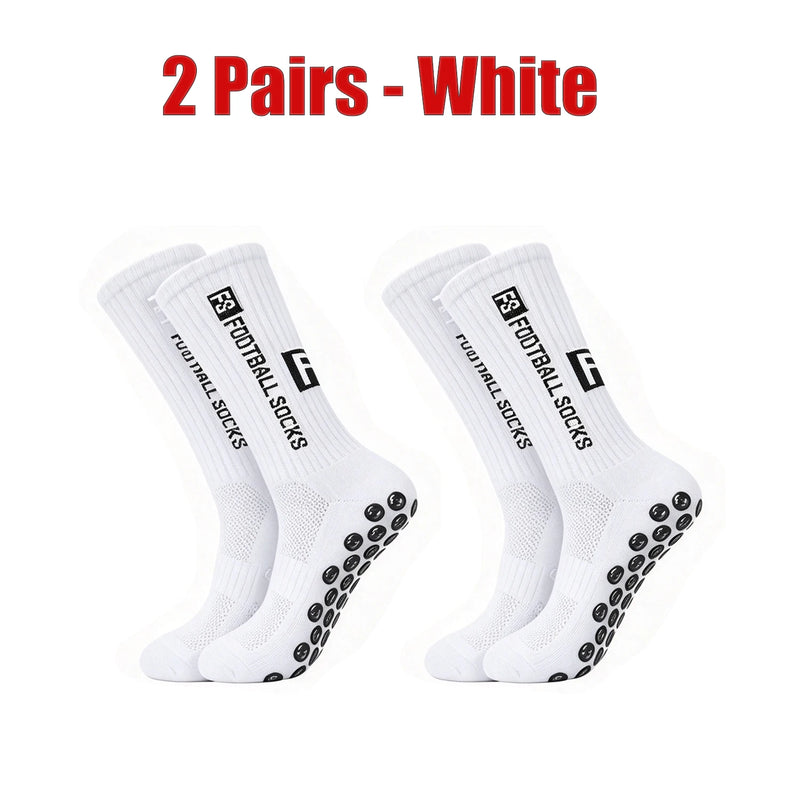 New Football Socks Non Slip Grip Mid Tube Sports | SAMAG