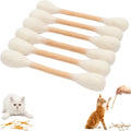 6PCS Felt Cotton Swabs Cat Lightweight Soft Interactive Kick Stick Chew Dental Teething Giant Swabs Cat Interactive Play