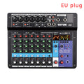 TEYUN 8 Channel Audio Mixer Professional Portable DJ Mixer Sound Table Board Digital MP3 Computer Input 48v Power Number A6 A8