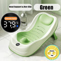 Foldable Baby Bath Support Newborn Bathtub With Sensing Temperature Non-Slip Infrant Shower Bed With Support Bracket