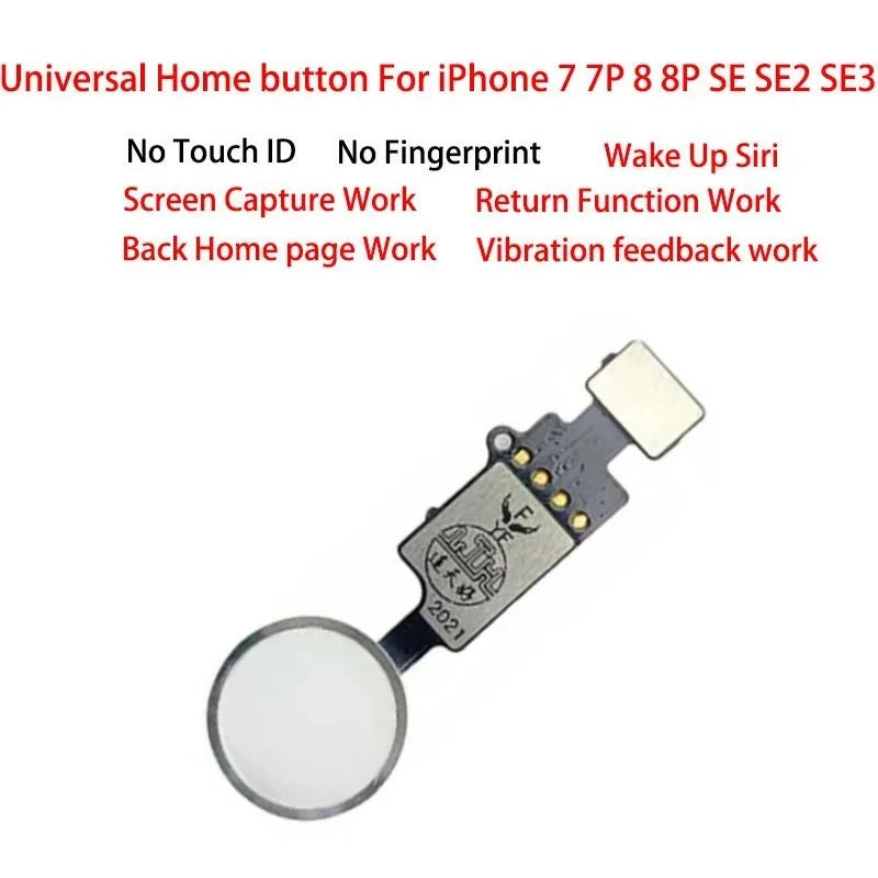 Universal Home Button Menu Keypad Return Flex Cable Assembly For iPhone 7 8 Plus