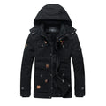 Men's Casual Winter Thick Warm Parkas Windproof Overcoats Male Military Wool Liner Hooded Down Jackets Outdoors Long Coats