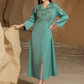 Dubai Abayas for Women Party Dress Jalabiya Embroidery Ramadan Eid Muslim Vestidos Morocco Arab Long Islam Kaftan Party Islamic