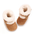 Baby Learning Walk Shoes, Warm Lined Velvet Bow Winter Infant Cotton Boots, Cozy Footwear for Baby Girls 0-18 Months
