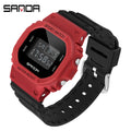 SANDA New Style Fashion Boys Girls Watches Waterproof LED Digital Watch Clock Lady G Style Sport Student Watch Relogio Feminino