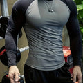 Men's quick drying soccer and basketball tight fitting top, high elasticity cycling compression training suit