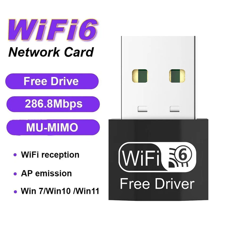 KEBIDUMEI 300Mbps Wireless USB Wifi Adapter 2.4GHz Mini WiFi6 Dongle Network Card Driver Free 150M - Visuel 7 | SAMAG