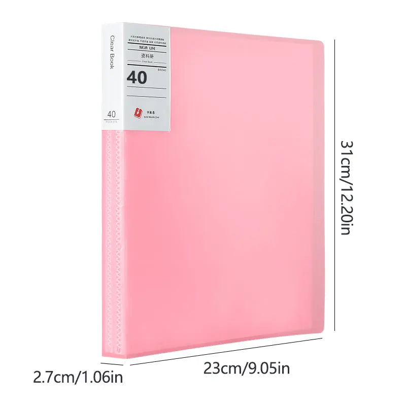 A4 Semi Transparent PP Brochure, Multiple Page Sizes To Choose From, Classified Insert Folder, Conference Document Organization,