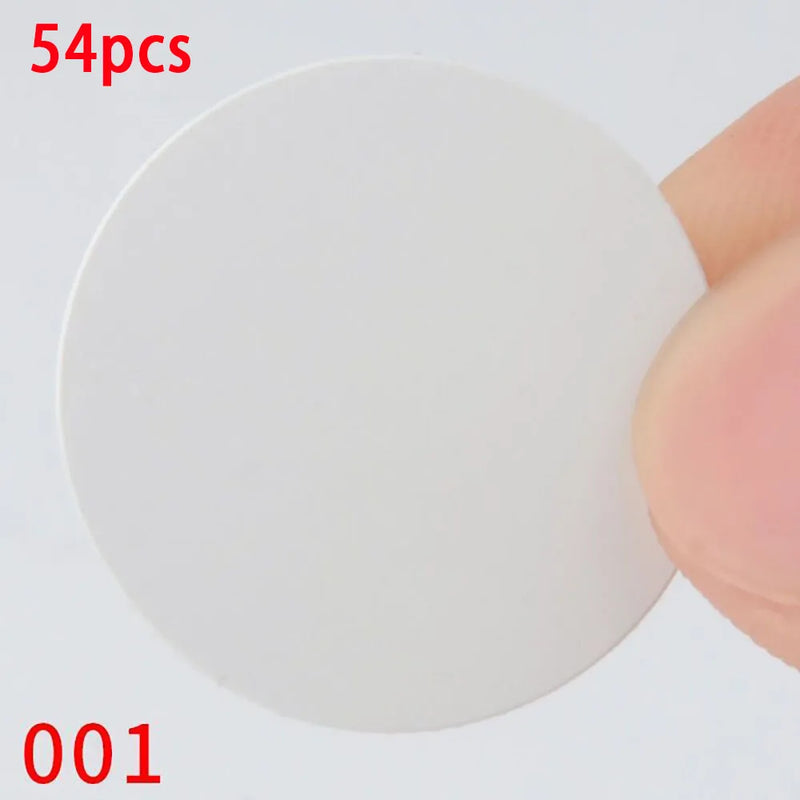 54Pcs Wooden Furniture Self Adhesive Screw Cap Cover Hole Stickers Wood Craft Desk Cabinet Drawer Art Sticker Ornament