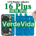 VerdeVida 3pcs OEM Screen Display Adhesive for iPhone 13 Pro Max 11 12 13 14 15 Plus XS X LCD Waterproof Glue Sticker Frame Seal