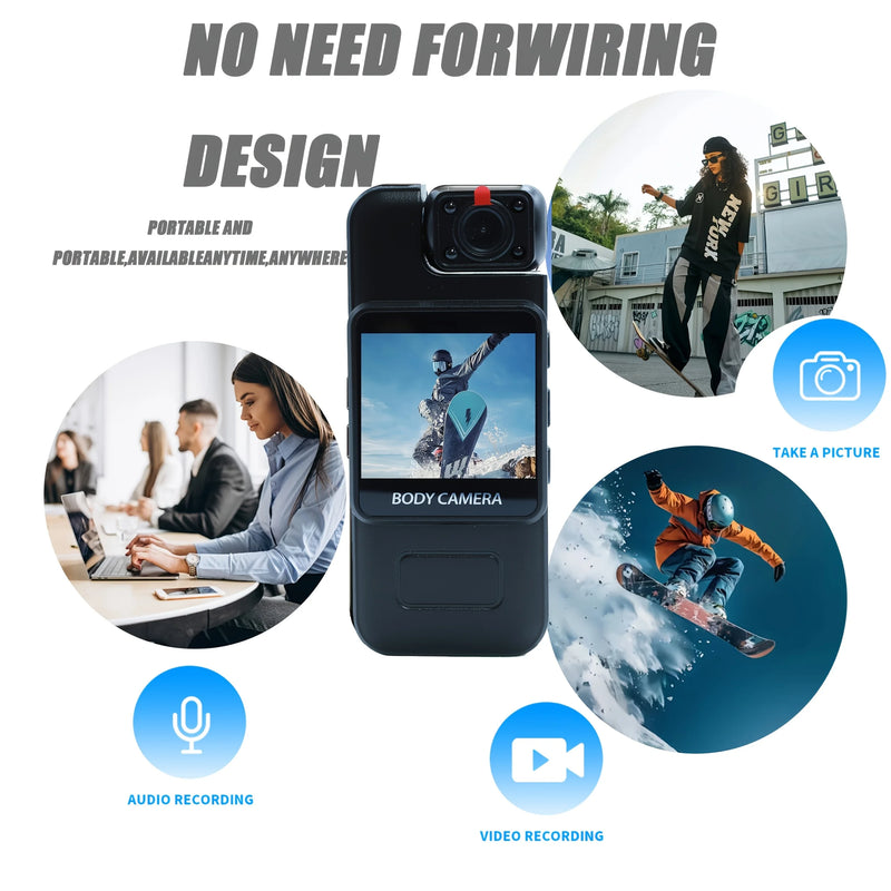  Digital Camera Wifi Ultra HD 4K Wifi Portable Video Recorder Police Infrared Night Vision Sports Camera  DV Riding Camcord
