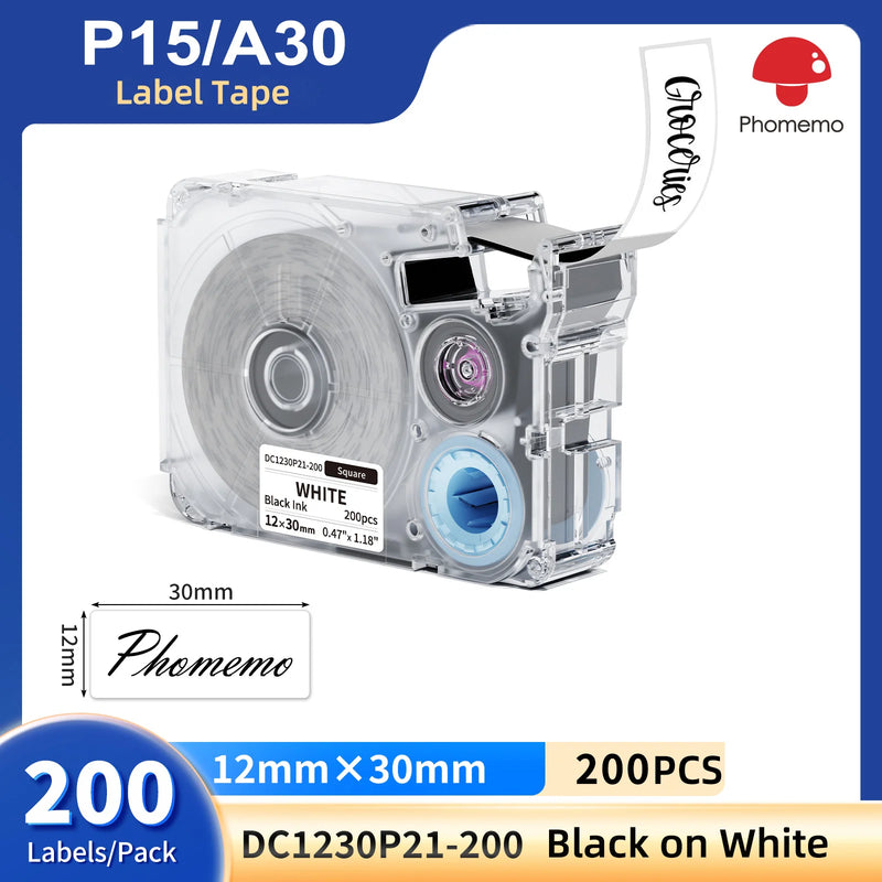 Phomemo A30 P15 Label Maker Long & Gap Tape, Continuous - Visuel 16 | SAMAG