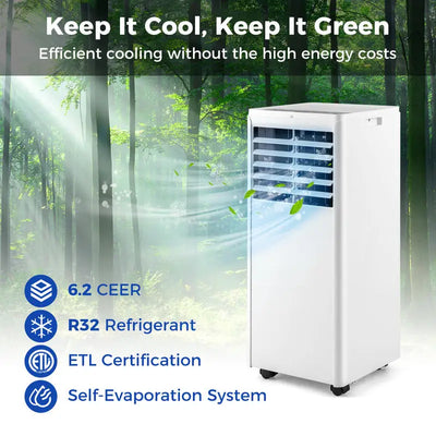 4-in-1 8000 BTU Portable Air Conditioner with Fan | SAMAG
