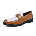 Italian Luxury Brand Patchwork  Loafers Men's Multicolor Leather Shoes Slip-on Fashion Soft-soled Casual Shoes Wedding Moccasin