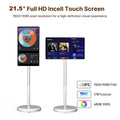 Wholesale Price 21.5 Inch Flat Screen Tv 64Gb 6000Mah Smart LCD Monitor 21.5" LCD Display Tv Mobile Portable Smart Tv On Wheels