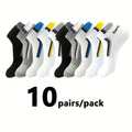 5/10/20/30pairs Simple Stripe Pattern Liner Anklets Socks | SAMAG