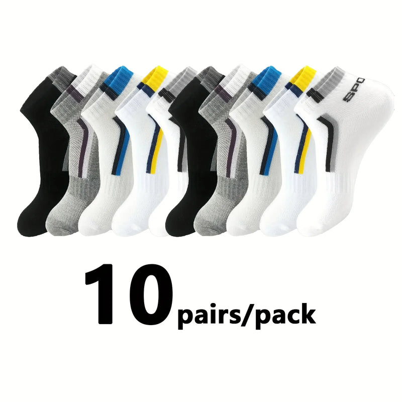 5/10/20/30pairs Simple Stripe Pattern Liner Anklets Socks | SAMAG