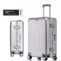 KLQDZMS German All Aluminum Magnesium Alloy Luggage 20 Inch Boarding Suitcase 28 Large Capacity Travel Business Leather Suitcase