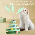Pet Three-layer ball cat Turntable Octopus-shaped teasing cat stick to relieve boredom toys Fun Puzzle Game pet supplies