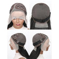 Middle T  Part Short Bob Lace Front Human Hair Wig With Elastic Drawstring Side Part 13x5x2 Lace Wig Straight Bob Brazilian Wigs