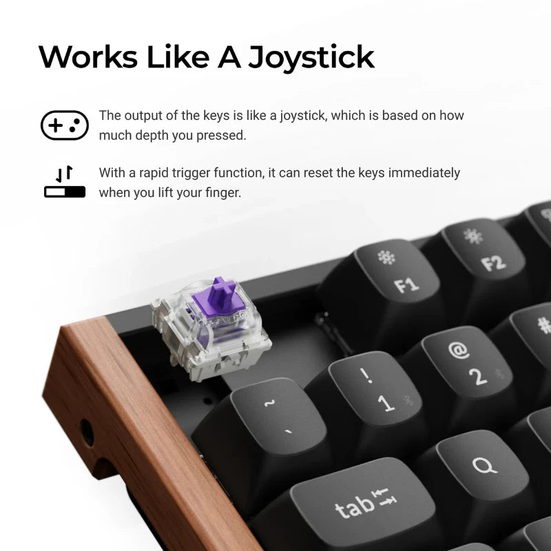 Keychron K8 HE Wireless Magnetic Switch Custom Keyboard RGB Backlight Double-Shot PBT Keycap