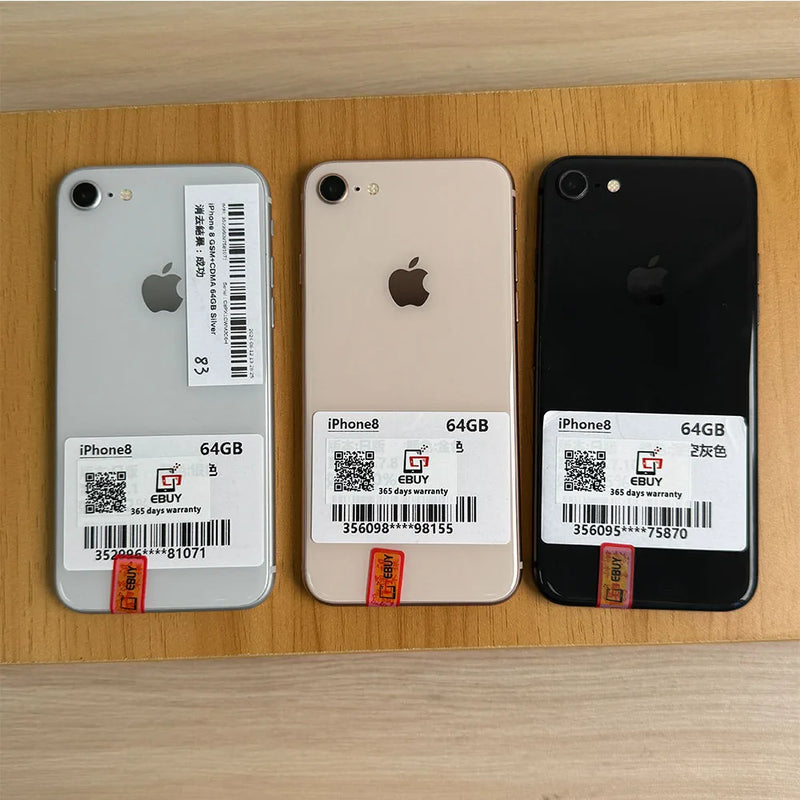 Original iPhone 8 Phone 4.7" / 5.5" iPhone 8 Plus 8P Retina IPS LCD RAM 3GB ROM 64/256GB Hexa Core 12MP iOS 4G Unlocked