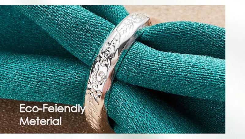 DOTEFFIL 925 Sterling Silver Mageweave Sculpture Ring For Wedding Engagement Party Jewelry