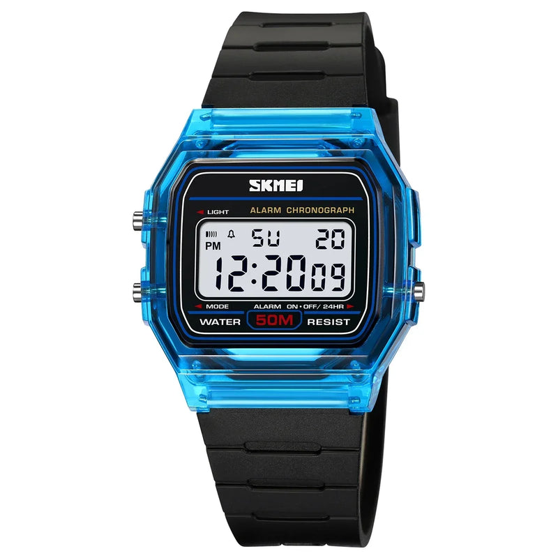 2056 Electronic Watch for Men Women Waterproof Sport Calendar Date Wristwatch Countdown Clock Boy Girl - Visuel 12 | SAMAG