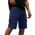 Men Multi-color Cargo Shorts Summer Loose Drawstring | SAMAG