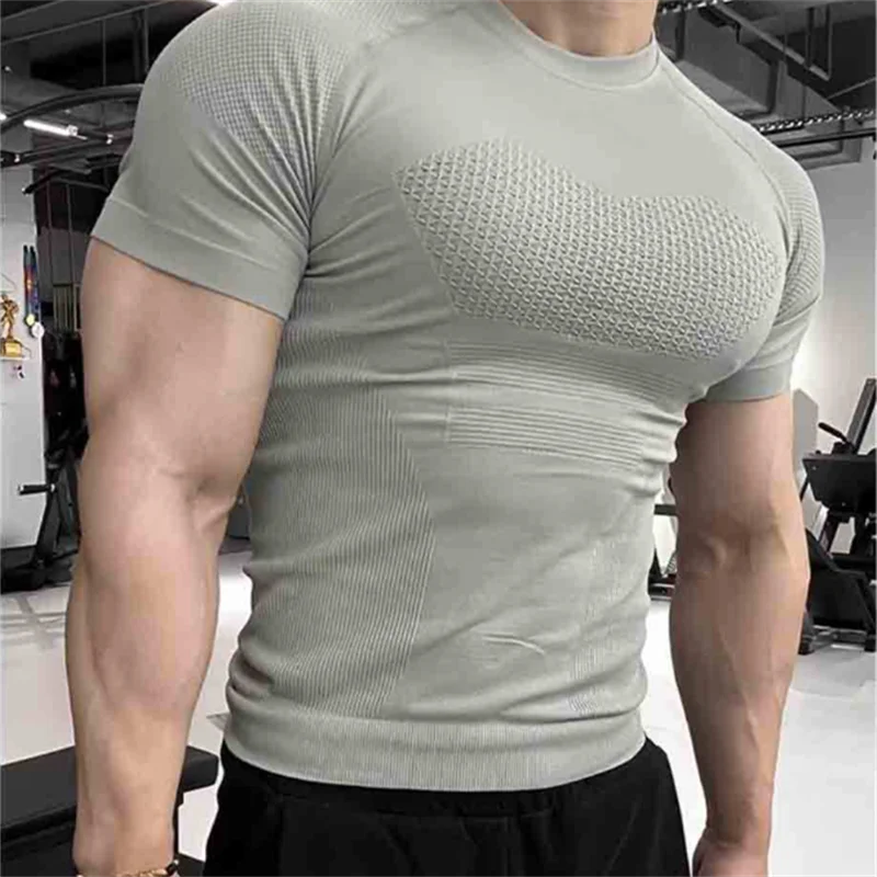 Men Body Shaper Knitted Thick Style GYM T-Shirt Slimming Shapewear Belly Control Compression Man Modeling Underwear Corset