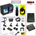 Action Camera 5K 4K60FPS  50MP 2" Touch Dual Screen 5X Zoom Wi-Fi EIS  170° DVR Webcam Wireless Mic 30M Waterproof Sport Camera
