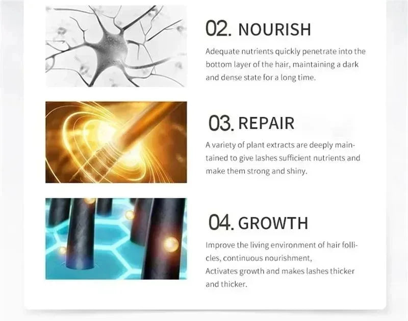 Fast Eyelash Growth Serum Eyebrow Hair Growth Anti Hairs Loss Product Prevent Baldness Fuller Thicker Lengthening Eyebrow Makeup