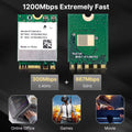1200Mbps WiFi 5 RTL8822CE Bluetooth 5.1 Dual - band 2.4G/5G 802.11AC Card Network Mini PcIe For Laptop - Visuel 4 | SAMAG