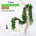 Artificial Plants Home Decor Green Silk Hanging vines Fake Leaf Garland Leaves Diy For Wedding Party Room Garden Decoration